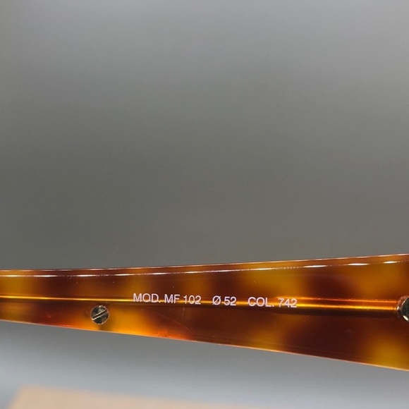 New old stock Egon Von Furstenberg sunglasses italy vintage MOD amber tortoise main image 6